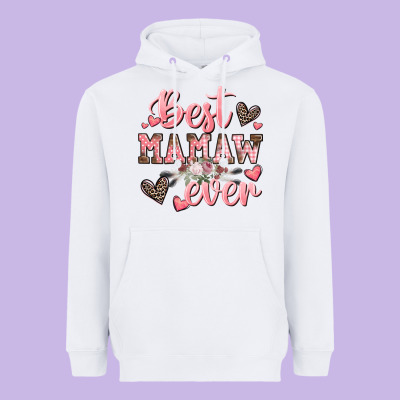 Best Mamaw Ever Mother's Day Heavyweight Hoodie Designed By Cowgirlartshop