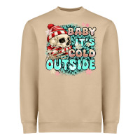 Mushroom baby its cold outside skeleton Heavyweight Sweatshirt - MaliasSmallBusiness