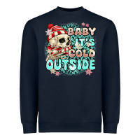 Navy baby its cold outside skeleton Heavyweight Sweatshirt - MaliasSmallBusiness