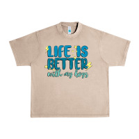 French Oak life is better with my boys Urban Heavy Tee - MaliasSmallBusiness