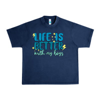 Navy life is better with my boys Urban Heavy Tee - MaliasSmallBusiness