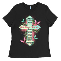 Black god says you are cross Ladies Tee - JahusDesignShop