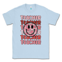 Dusty Blue teacher Classic Tee - MaliasSmallBusiness