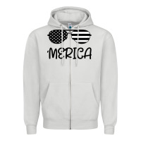 Dove Grey Merica Zipper Hoodie - Bettercallsaul