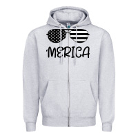Heather Grey Merica Zipper Hoodie - Bettercallsaul