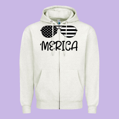 Merica Zipper Hoodie Designed By Bettercallsaul