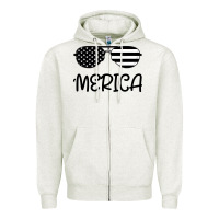 Oatmeal Heather Merica Zipper Hoodie - Bettercallsaul
