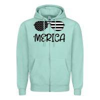 Seafoam Merica Zipper Hoodie - Bettercallsaul