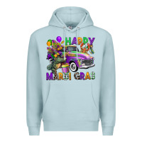 Blue Mist happy mardi gras truck Premium Hoodie - CowGirlArtShop