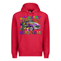 Cardinal happy mardi gras truck Premium Hoodie - CowGirlArtShop