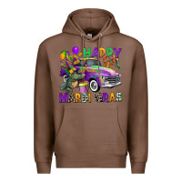 Chestnut happy mardi gras truck Premium Hoodie - CowGirlArtShop
