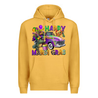Mustard happy mardi gras truck Premium Hoodie - CowGirlArtShop
