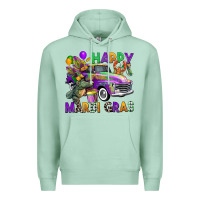 Seafoam happy mardi gras truck Premium Hoodie - CowGirlArtShop