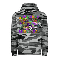 Slate Camo happy mardi gras truck Premium Hoodie - CowGirlArtShop