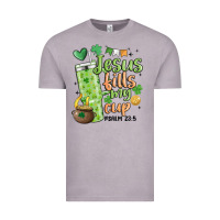 Vintage Zinc st. patricks day jesus fills my cup Vintage Tee - MaliasSmallBusiness