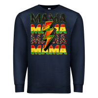 Navy juneteenth mama Premium Sweatshirt - CowGirlArtShop