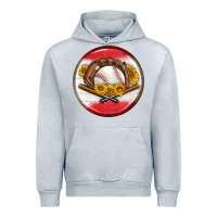 Heather Grey baseball with sunflower round earrings Urban Hoodie - BundleAndBundleShop