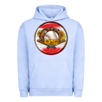Pigment Grape Ice baseball with sunflower round earrings Urban Hoodie - BundleAndBundleShop