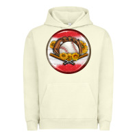 Pigment Pistachio baseball with sunflower round earrings Urban Hoodie - BundleAndBundleShop