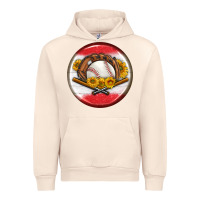 Sandshell baseball with sunflower round earrings Urban Hoodie - BundleAndBundleShop