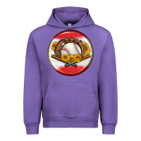Tulip baseball with sunflower round earrings Urban Hoodie - BundleAndBundleShop