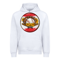 White baseball with sunflower round earrings Urban Hoodie - BundleAndBundleShop