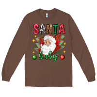 Chestnut Santa baby Christmas Long Sleeve Tee - NancyCooperArtShop