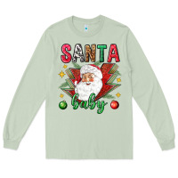 Matcha Santa baby Christmas Long Sleeve Tee - NancyCooperArtShop