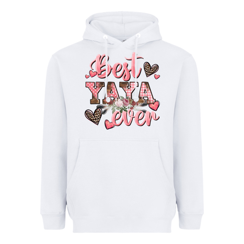 Best Yaya Ever Mother's Day Heavyweight Hoodie by CowGirlArtShop | Teevron