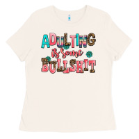 Bone adulting is some bullshit Ladies Tee - AdoDesignShop