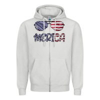 Dove Grey Merica Zipper Hoodie - Bettercallsaul