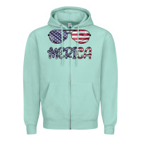 Seafoam Merica Zipper Hoodie - Bettercallsaul