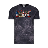 Cloud Black love army Vintage Tee - MaliasSmallBusiness