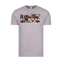 Vintage Zinc love army Vintage Tee - MaliasSmallBusiness