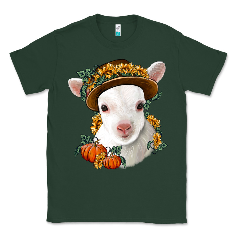 Cute Baby Lamb Thanksgiving Nancy Classic Tee by NancyCooperArtShop | Teevron
