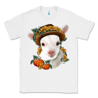 White cute baby lamb thanksgiving nancy Classic Tee - NancyCooperArtShop