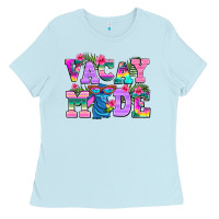 Baby Blue vacay mode Ladies Tee - AdoDesignShop