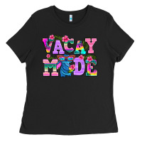 Black vacay mode Ladies Tee - AdoDesignShop