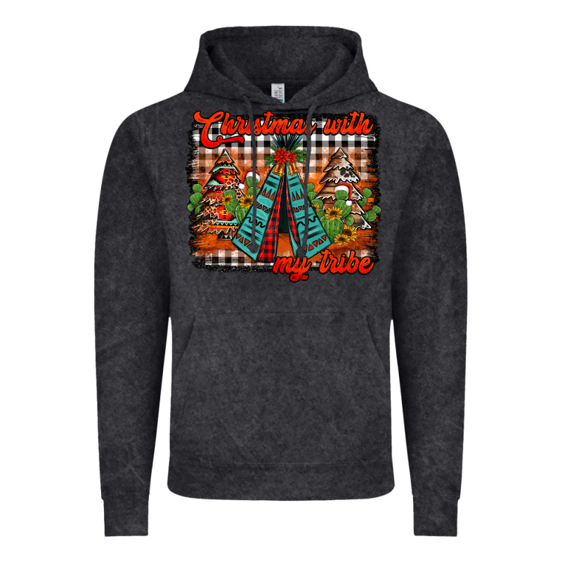 Christmas With My Tribe Vintage Hoodie by Jasminsmagicworld | Teevron