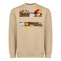 Mushroom floral teacher custom name Heavyweight Sweatshirt - NancyCooperArtShop