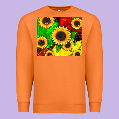 Juneteenth Sunflowers Premium Sweatshirt Designed By Cowgirlartshop