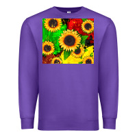 Purple juneteenth sunflowers Premium Sweatshirt - CowGirlArtShop