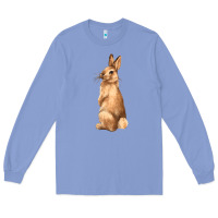 Colony Blue Bunny Long Sleeve Tee - NancyCooperArtShop