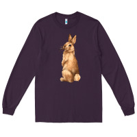Plum Bunny Long Sleeve Tee - NancyCooperArtShop
