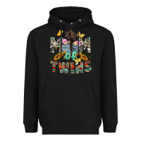 Black mom of twins girls mother's day Heavyweight Hoodie - CowGirlArtShop
