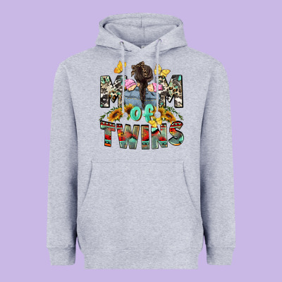 Mom Of Twins Girls Mother's Day Heavyweight Hoodie Designed By Cowgirlartshop