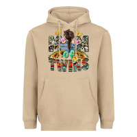 Mushroom mom of twins girls mother's day Heavyweight Hoodie - CowGirlArtShop