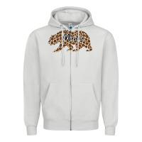 Dove Grey Mama Leopard Zipper Hoodie - Bettercallsaul