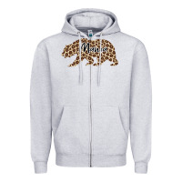 Heather Grey Mama Leopard Zipper Hoodie - Bettercallsaul