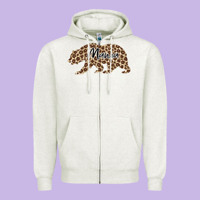 Mama Leopard Zipper Hoodie Designed By Bettercallsaul